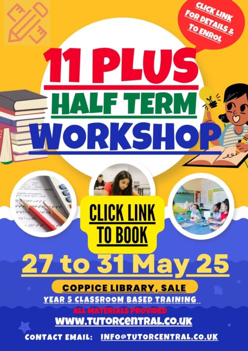 11+ Half-Term Workshop - May 2025